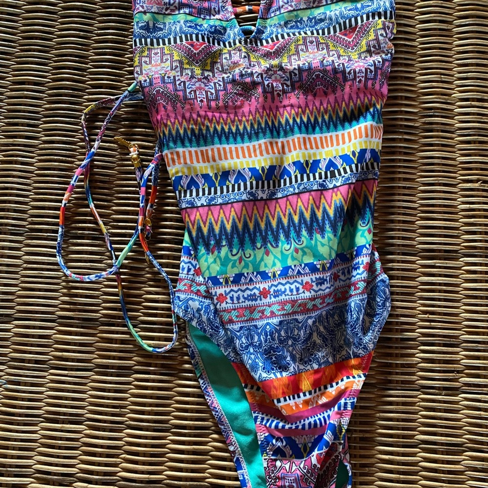 Colorful Patterned One piece Swimsuit